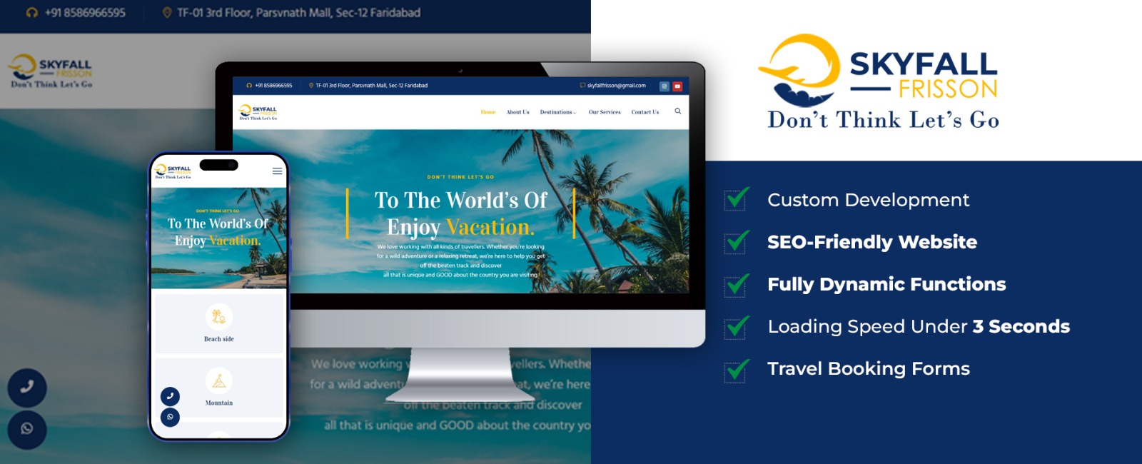 web development for travel agency