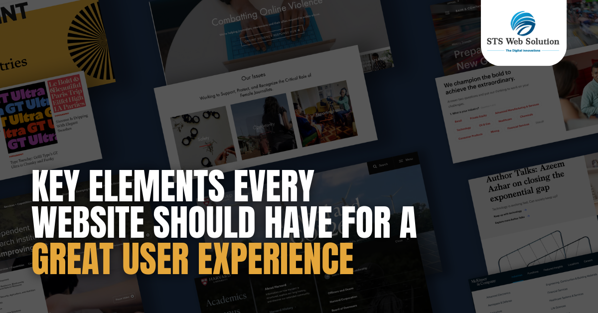 Top 10 Key Elements Every Website Should Have For A Great User Experience